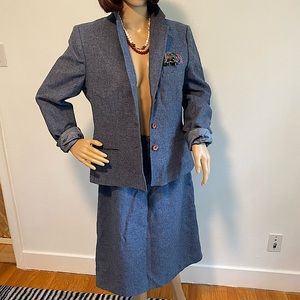 Vintage Country Suburbans Wool Skirt Suit Size Small